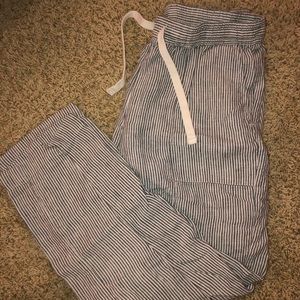 Roots Pinstripe Pants